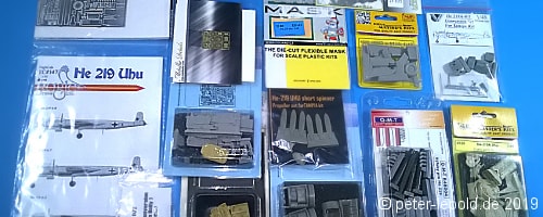 Zubehör für Heinkel He219 A-7 Uhu von Tamiya